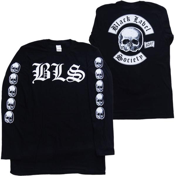 BFKD バンド Tシャツ 長袖 古着 ブラックレーベルソサイアティ エンジン ブラック レーベル ソサイエティ・BLACK LABEL SOCIETY・LOGO・長袖