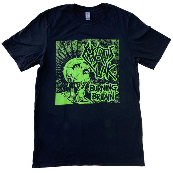 CHAOS UK・カオスUK・BURNING BRITAIN・Tシャツ・ロックT