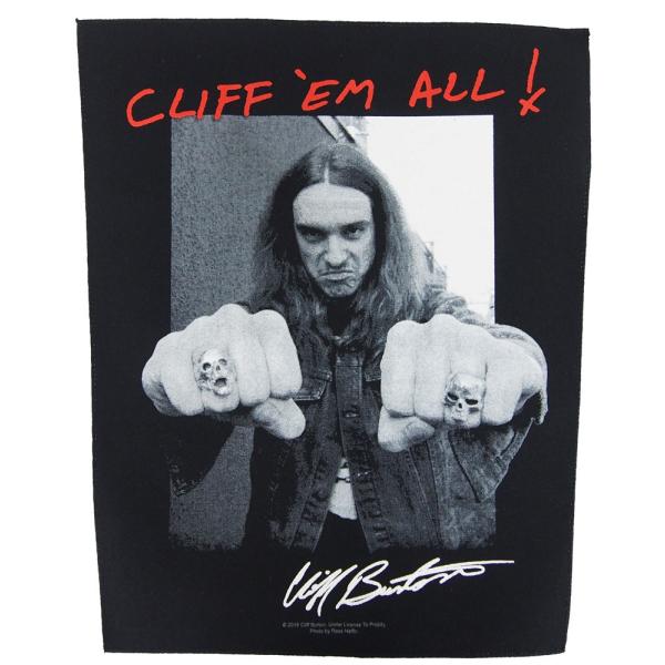 ���^���J�EMETALLICA�ECLIFF BURTON�E�N���t�o�[�g���E FISTS�EBACK PATCH�E�I�t�B�V�����E�o�b�N�p�b�`