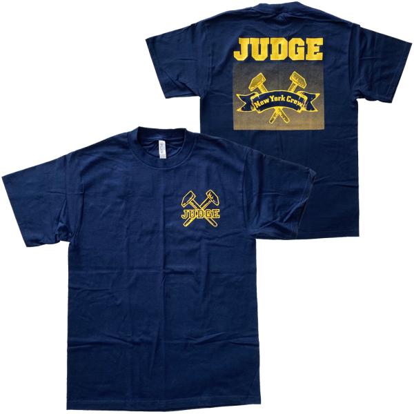 JUDGE Tシャツ L ジャッジ・JUDGE・NEW YORK CREW・ネイビー・Tシャツ・バンドT