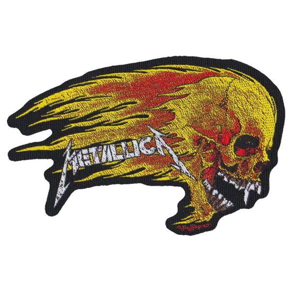 ���^���J�EMETALLICA�EFLAMING SKULL�E  �ЂȂ��h�J���b�y���E�p�b�`