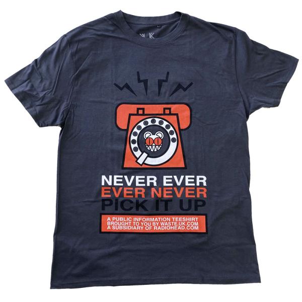 RADIOHEAD・レディオヘッド・NEVER PICK IT UP・UK版・Tシャツ・ロック