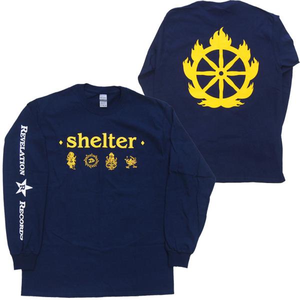 激レア shelter t ロンt シェルター　バンド dragtrain_shelter-ls-deities