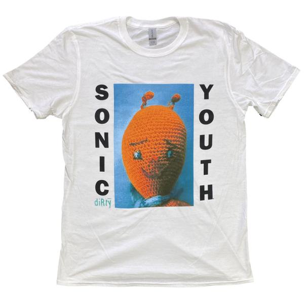 SONIC YOUTH・ソニック ユース・DIRTY・ホワイト・Tシャツ・ロックTシャツ