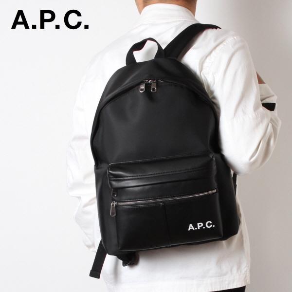 APC アーペーセーキャンバスバックパックリュックユニセックス黒
