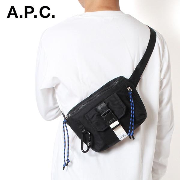 A.P.C. ネイビー ボディバッグ trek H62219 A.P.C.（アーペーセー） 25AWモデル メンズ TREK ヒップバック【LZZ