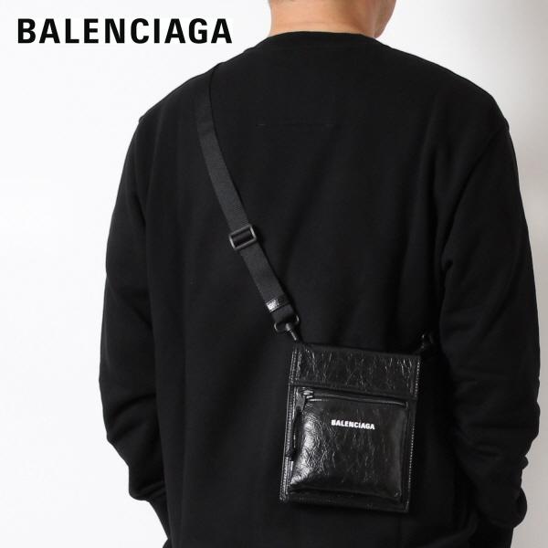 24SSモデル バレンシアガ BALENCIAGA メンズ EXPLORER ストラップ スモールポーチ【BLACK】 655982 1VG7X  1090/【2024SS】m-bag