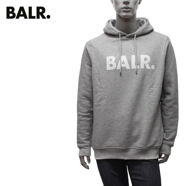 BALR.パーカー　グレー 　 B1261.1017 BALR. ボーラー ロゴプリント プルオーバーパーカー【GREY