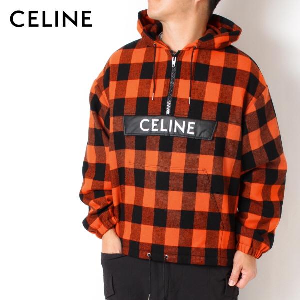 CELINE 24AWモデル セリーヌ ウールチェック ハーフジップ パ CELINE 24AWモデル セリーヌ ウールチェック ハーフジップ パ
