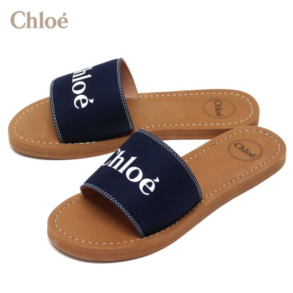 Chloe 25SSモデル クロエ シグネチャーロゴ スライドサンダル