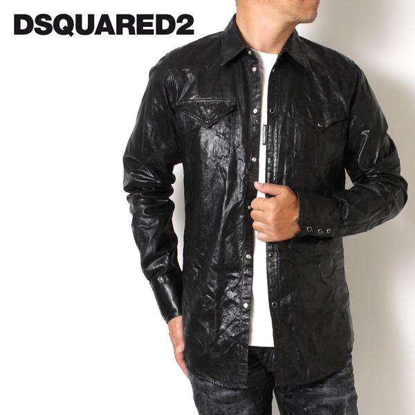 DSQUARED2（ディースクエアード） コーティング ウエスタンシャツ