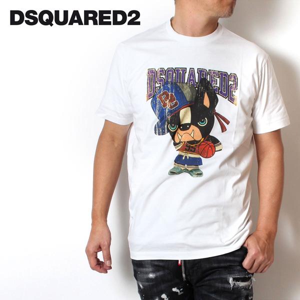 DSQUARED2 ディースクエアード バスケットチロプリント Tシャツ