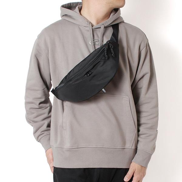 【新品】DIESEL メンズ　ボディバッグ　グレー×ブラック DIESEL（ディーゼル） ボディバッグ FELTRE ウエストバッグ メンズ