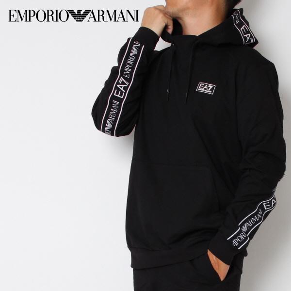 EMPORIO ARMANI エンポリオアルマーニ EA7 フードスリーブロゴ プル 