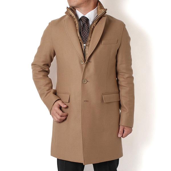 HERNO（ヘルノ） 25AWモデル メンズ ウールメルトン 中綿 チェスター