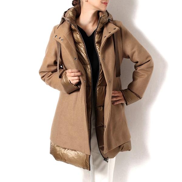 最終値引　美品　高級　ヘルノ　ダウンコート リバーシブル　ブラウン系　ブラック 楽天市場】リバーシブル（ブランドヘルノ）（レディースファッション