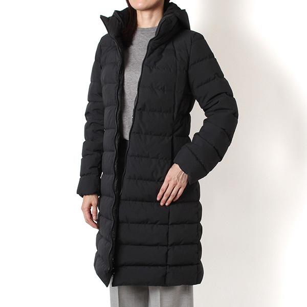 ヘルノ　HERNO ブラック ロングコート HERNO ヘルノ ロングコート/NEW TECHNO TAFFETA【大きいサイズ