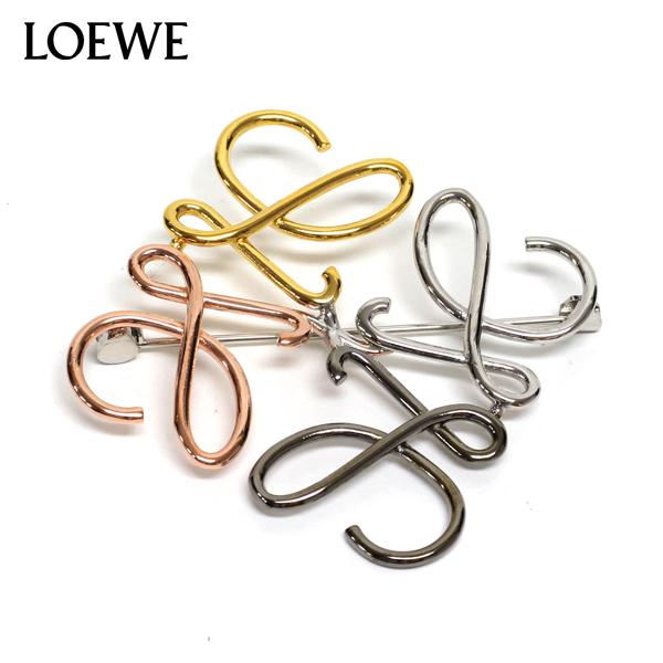 LOEWE（ロエベ） ANAGRAM BROOCH アナグラム ブローチ【PALLADIUM