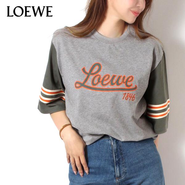 LOEWE ロエベ T SHIRT レディース ロゴプリントTシャツ【1812