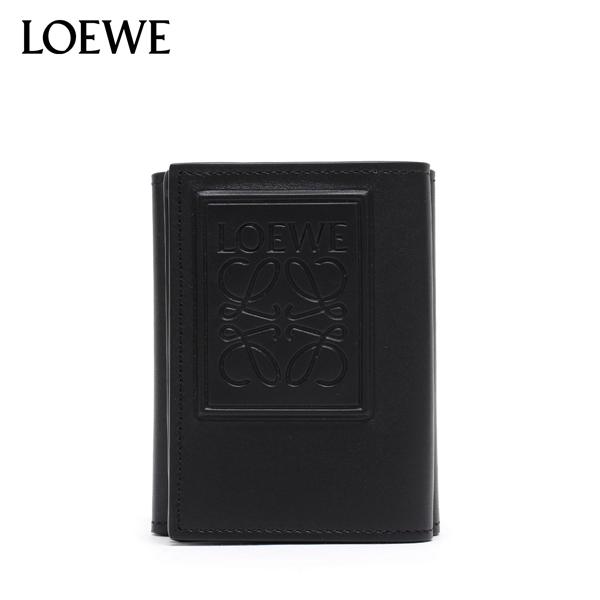 LOEWE トライフォールド ウォレット トライフォールド ウォレット（サテンカーフ） ブラウン - ロエベ 日本