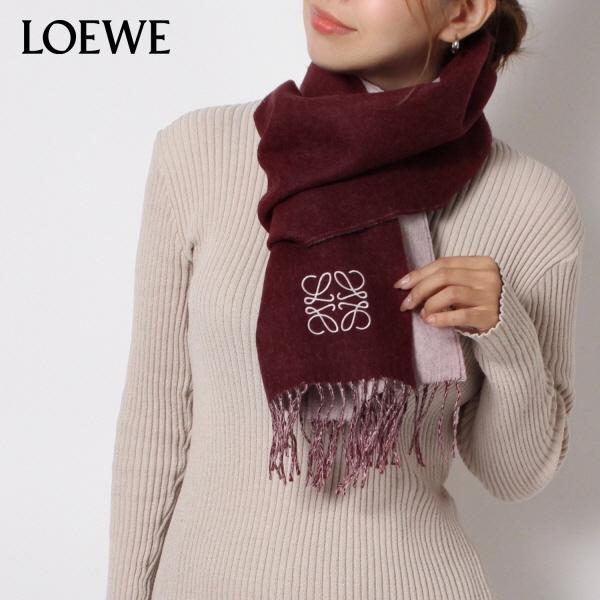 LOEWE スカーフ カシミヤ ウール-