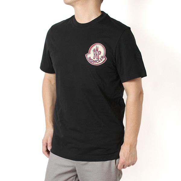 ✨希少デザイン✨MONCLER モンクレール Tシャツ 手書き風 L 黒 正規品 MONCLER（モンクレール） 半袖Tシャツ メンズ SS Tシャツ MONCLER