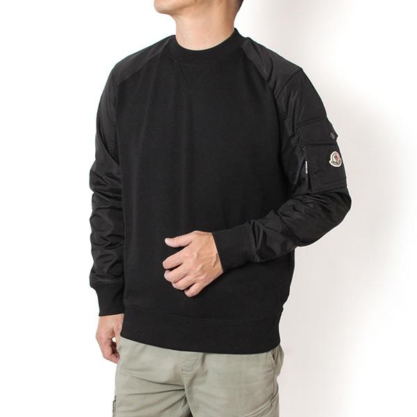 MONCLER（モンクレール） 25AWモデル ナイロンスリーブ切替 スウェット