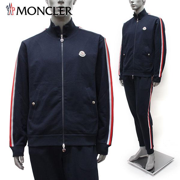 モンクレール MONCLER メンズ トリコロールライン トラックジャケット 上下セット_セットアップ【ネイビー】 8G00052+8H00030  V8162 778/【2023SS】m-tops