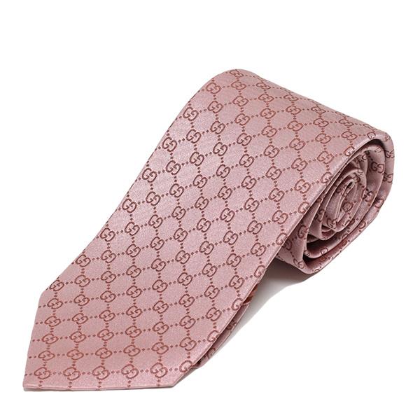 未使用級 グッチ GUCCI ネクタイ ピンク GG柄 総柄 ダブルG GUCCI（グッチ） GUCCI FEDRA ネクタイ Necktie【ピンク】 456520