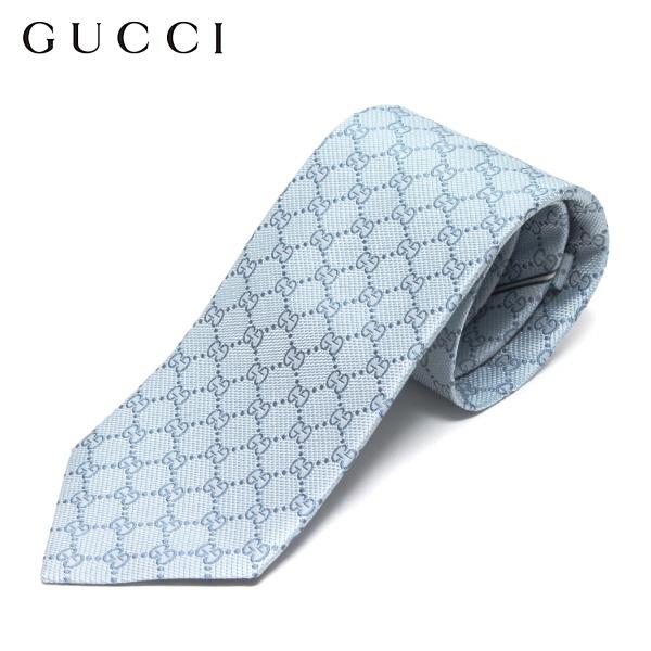 GUCCI グッチ AREND ネクタイ necktie【ライトブルー】 456522