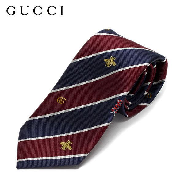 GUCCI（グッチ） SYMBOLS MOTIF ネクタイ necktie【ネイビー×ボルドー