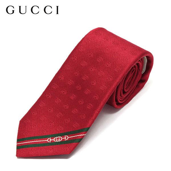 GUCCI DOUBLE G AND HORSEBI グッチネクタイ赤ロゴ