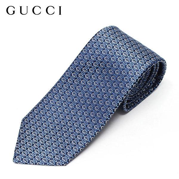GUCCI（グッチ） GNETTY ネクタイ necktie【ブルー】 643994 4E002