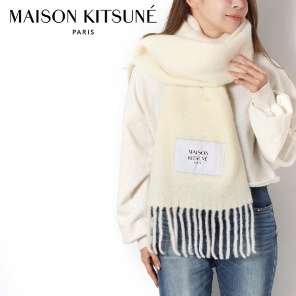MAISON KITSUNE ベビー アルパカ マフラー 24AW MAISON KITSUNE メゾンキツネ マフラー ストール BABY ALPACA PLAIN