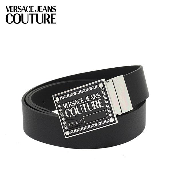 【関税込み】Versace Jeans Couture ブラック ロゴ ベルト VERSACE JEANS COUTURE | レザーベルト ブラック メンズ | YOOX