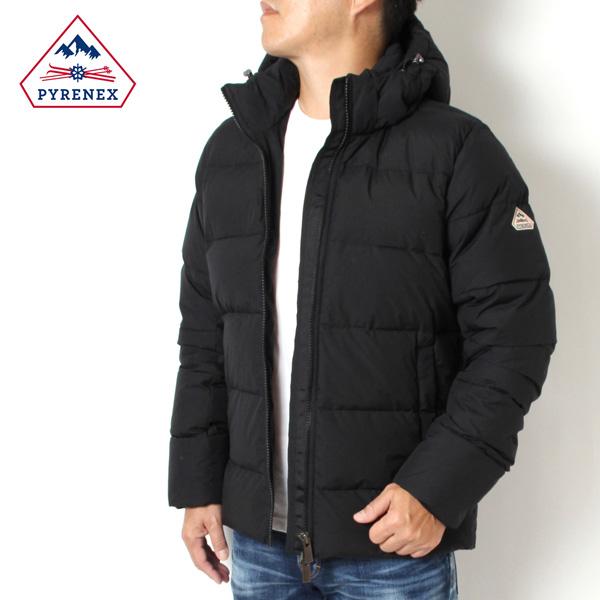 PYRENEX ピレネックス ジャケット ブラック サイズ:S | 24AW フード付き マイクロリップストップ ダウンジャケット (SPOUTNIC MINI RIP STOP 2 HMW012) | アウター ブルゾン 上着【メンズ】【中古】【K4657】 Pyrenex（ピレネックス） 24AWモデル PYRENEX SPOUTNIC MINI RIPSTOP 2