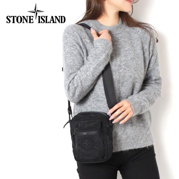 Stone  ストーンアイランド ロゴ ショルダーバッグ STONE ISLAND ストーンアイランド コンパスパッチ付き