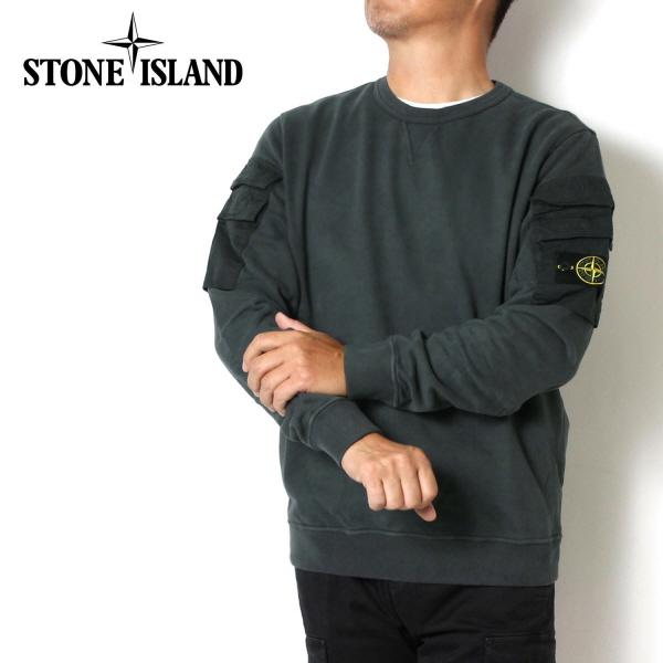 ストーンアイランド STONE ISLAND バッジワッペン付き アームポケット 