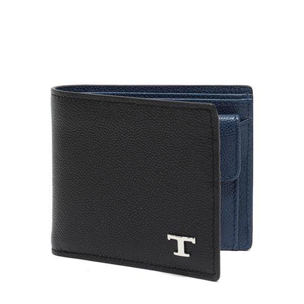 TOD'S（トッズ） 26SS モデル TOD'S Tタイムレス 二つ折りレザー財布