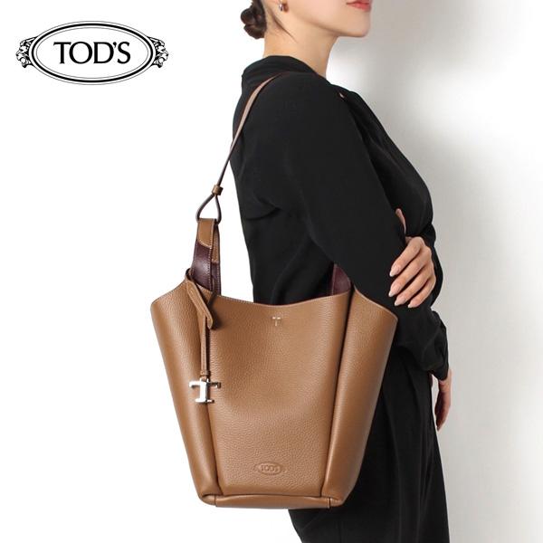 25SS モデル トッズ TOD'S スモール Tタイムレス レザーバケット