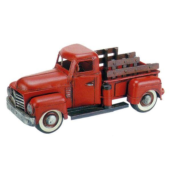 ブリキのおもちゃ ピックアップトラック・レッド : ドリームフィギア