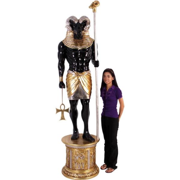 エジプト・古代エジプト創造神 クヌム ビッグフィギュア（等身大