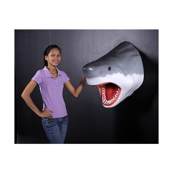 グレート・ホワイトシャークヘッド・ビッグフィギュア（壁掛けタイプ