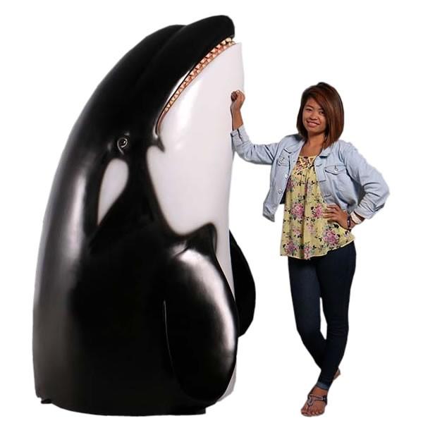高さ193cm！シャチ（オルカ）巨大フィギュア（等身大フィギュア