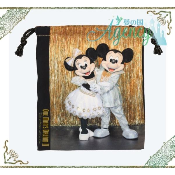 Disney 巾着 ワンマンドリーム 2 ミッキー ミニー 実写 ワンマン