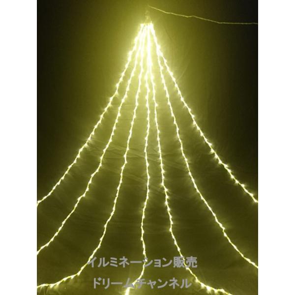 イルミネーション ドレープ ライト シャンパンゴールド 5m 672球