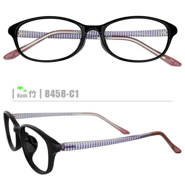 竹ネコメガネ 8458 C1 セルフレーム 薄型レンズ メガネ拭き ケース付き 素材の性質上 完売 顔幅の調整はできません