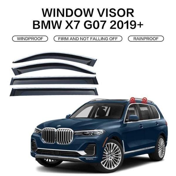 ウィンドウ バイザー BMW X7 G07 2019年+ ドア バイザー Weather シールドs ウィンドウ プロテクターs