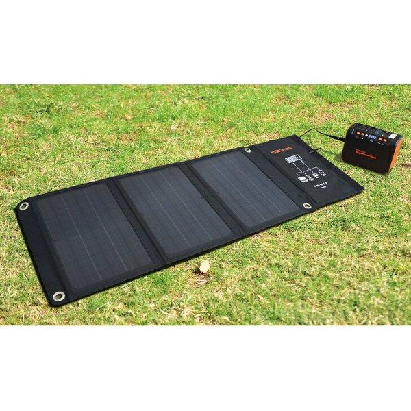 ソーラーパネル＆メガパワーバンク FL-1670 停電時 災害時 アウトドア 車中泊 電気製品 家電 防災 災害 停電 地震 台風 大雨 非常時 ポータブル電源