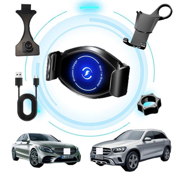 oricarmes 電動型 ワイヤレス充電器 ベンツ GLC 初代 スマホスタンド cクラス W205 /S205/C205/A205 スマ